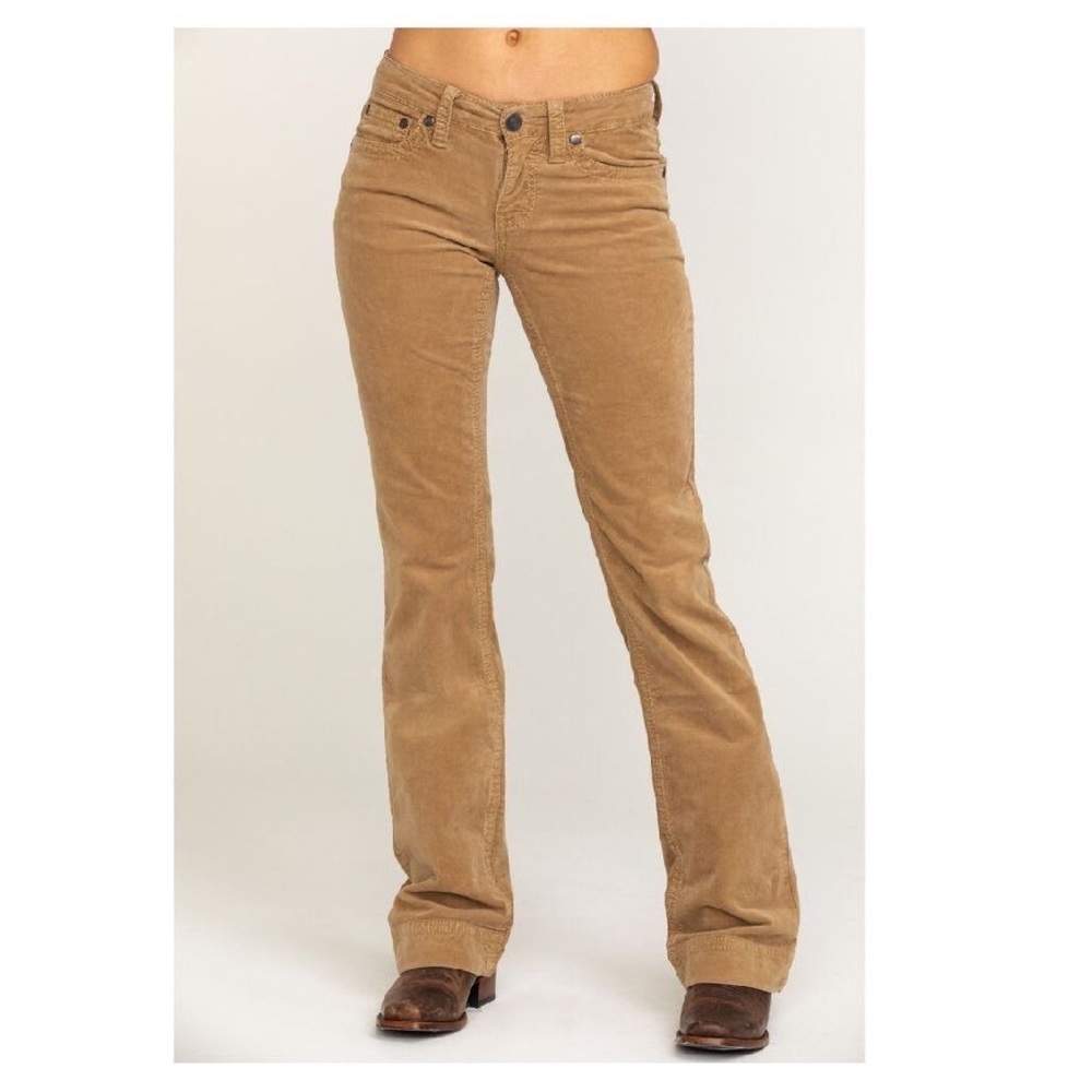 ❤️ VINTAGE CORDUROY Blue Asphalt Camel Color Wide Leg Pants Sz 5